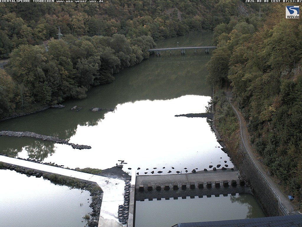 Archiv Foto Edertalsperre: Webcam Tosbecken