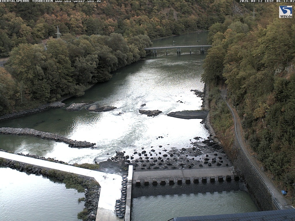 Archiv Foto Edertalsperre: Webcam Tosbecken