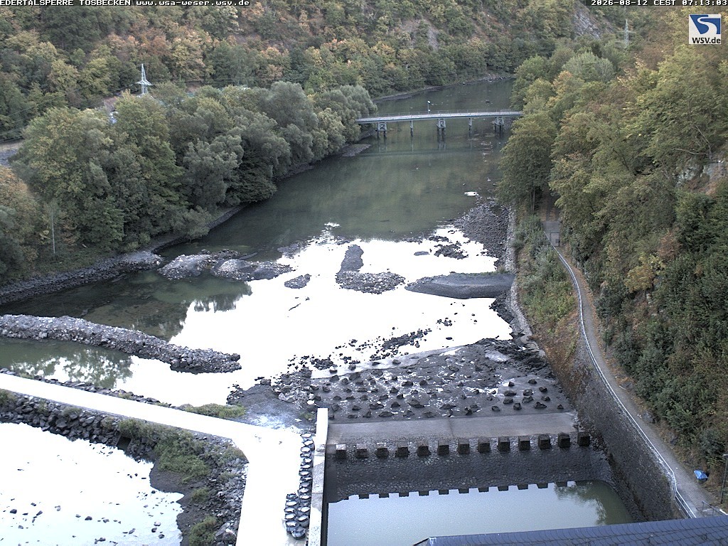 Archiv Foto Edertalsperre: Webcam Tosbecken