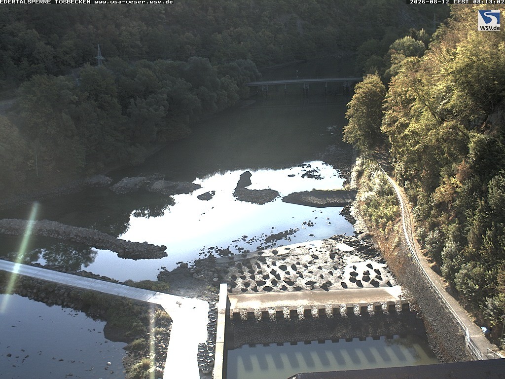 Archiv Foto Edertalsperre: Webcam Tosbecken