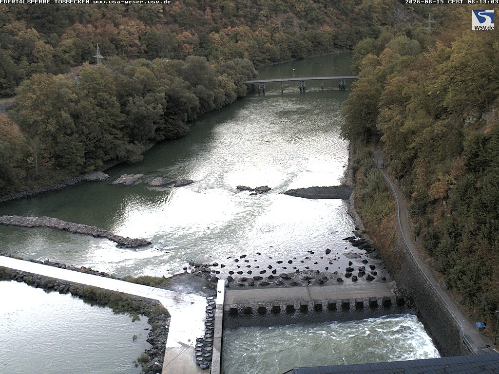 Archiv Foto Edertalsperre: Webcam Tosbecken