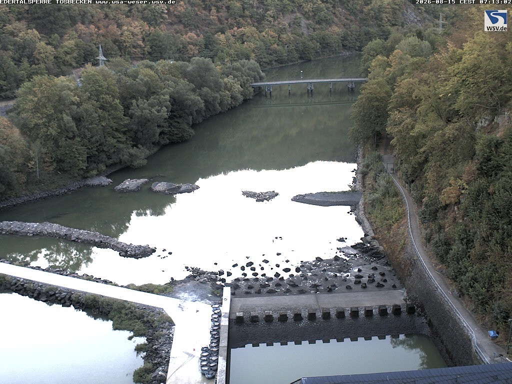 Archiv Foto Edertalsperre: Webcam Tosbecken