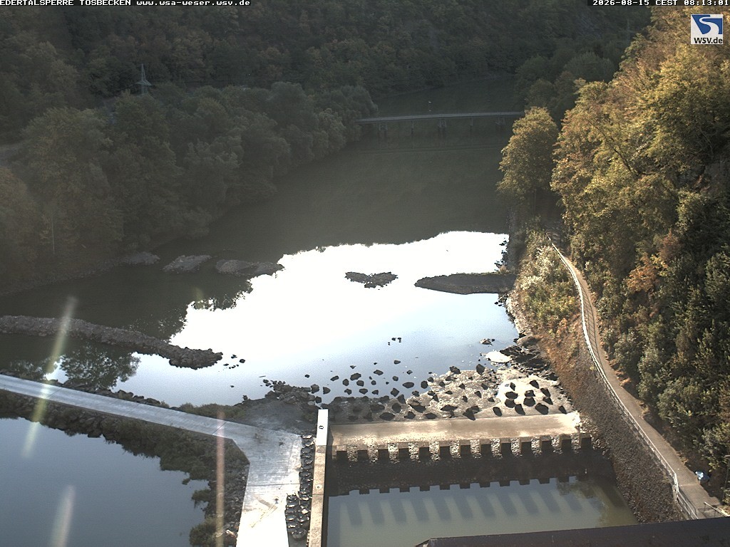 Archiv Foto Edertalsperre: Webcam Tosbecken