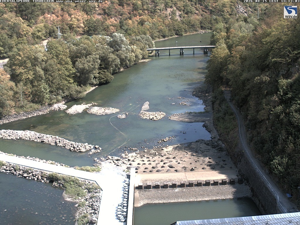 Archiv Foto Edertalsperre: Webcam Tosbecken