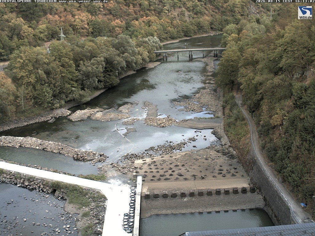 Archiv Foto Edertalsperre: Webcam Tosbecken