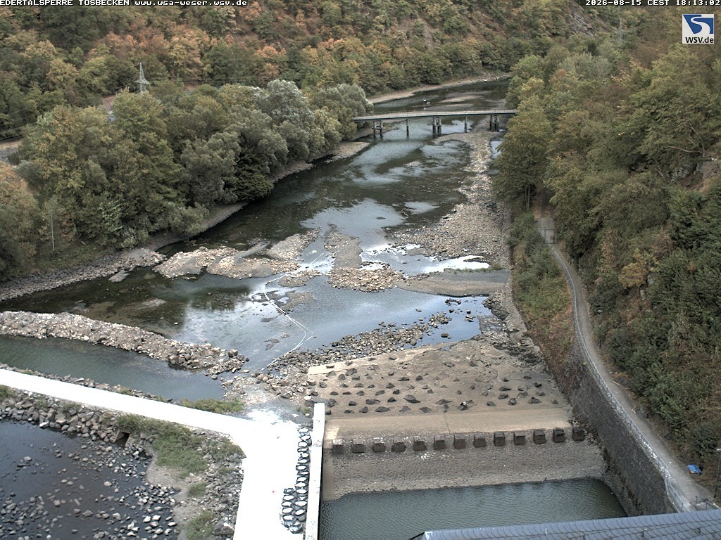 Archiv Foto Edertalsperre: Webcam Tosbecken