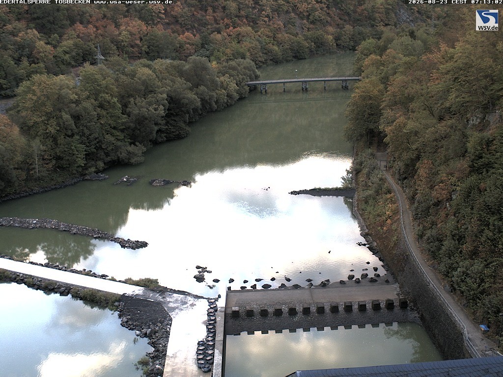 Archiv Foto Edertalsperre: Webcam Tosbecken