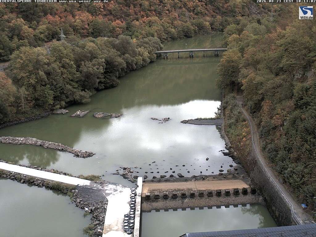 Archiv Foto Edertalsperre: Webcam Tosbecken
