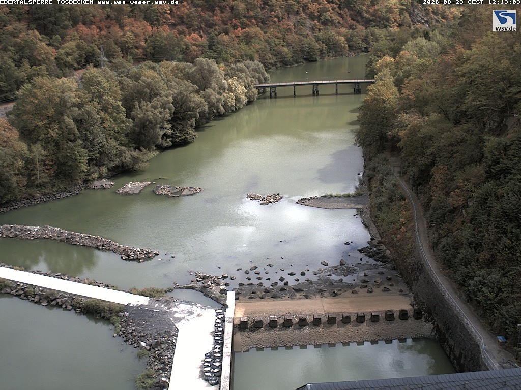 Archiv Foto Edertalsperre: Webcam Tosbecken