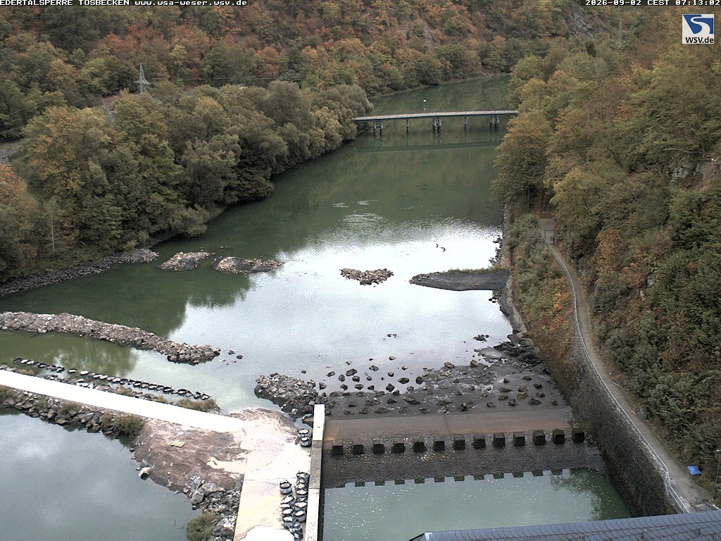 Archiv Foto Edertalsperre: Webcam Tosbecken