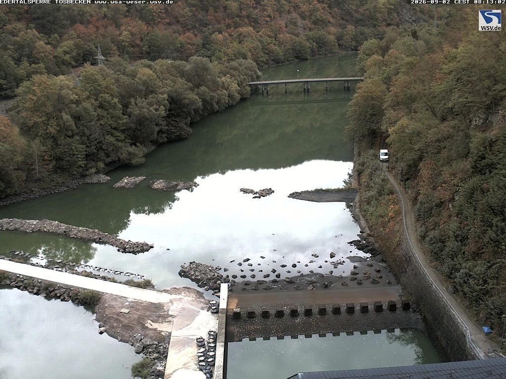 Archiv Foto Edertalsperre: Webcam Tosbecken