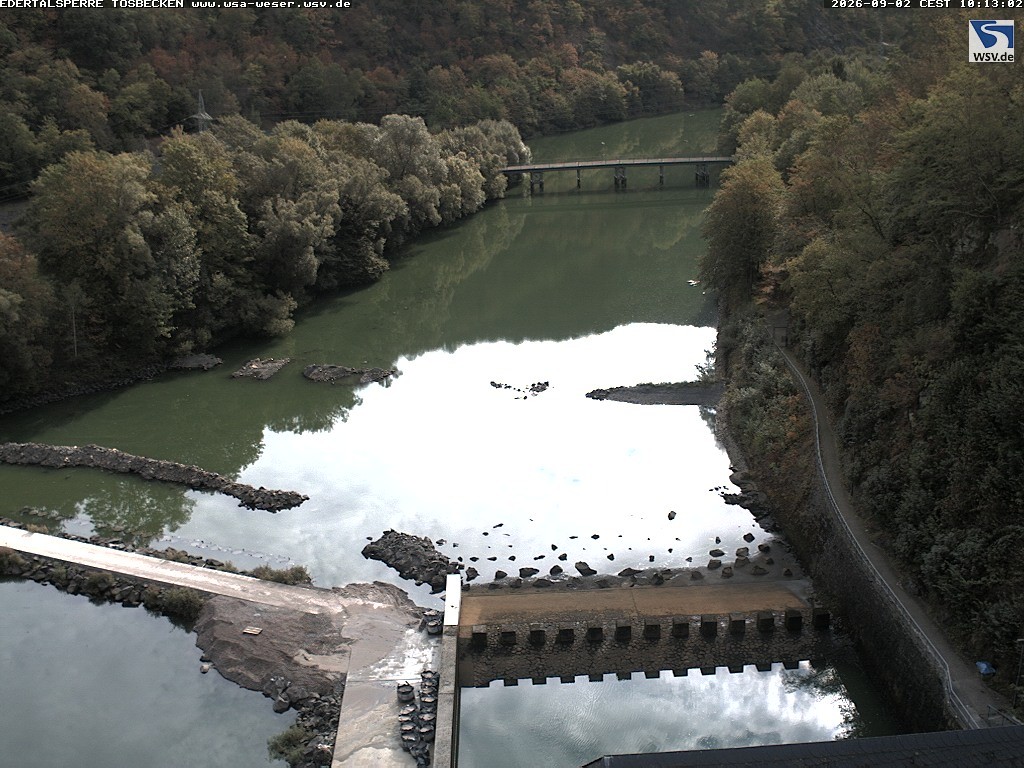 Archiv Foto Edertalsperre: Webcam Tosbecken