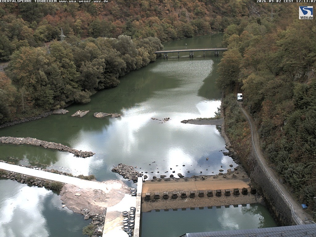 Archiv Foto Edertalsperre: Webcam Tosbecken