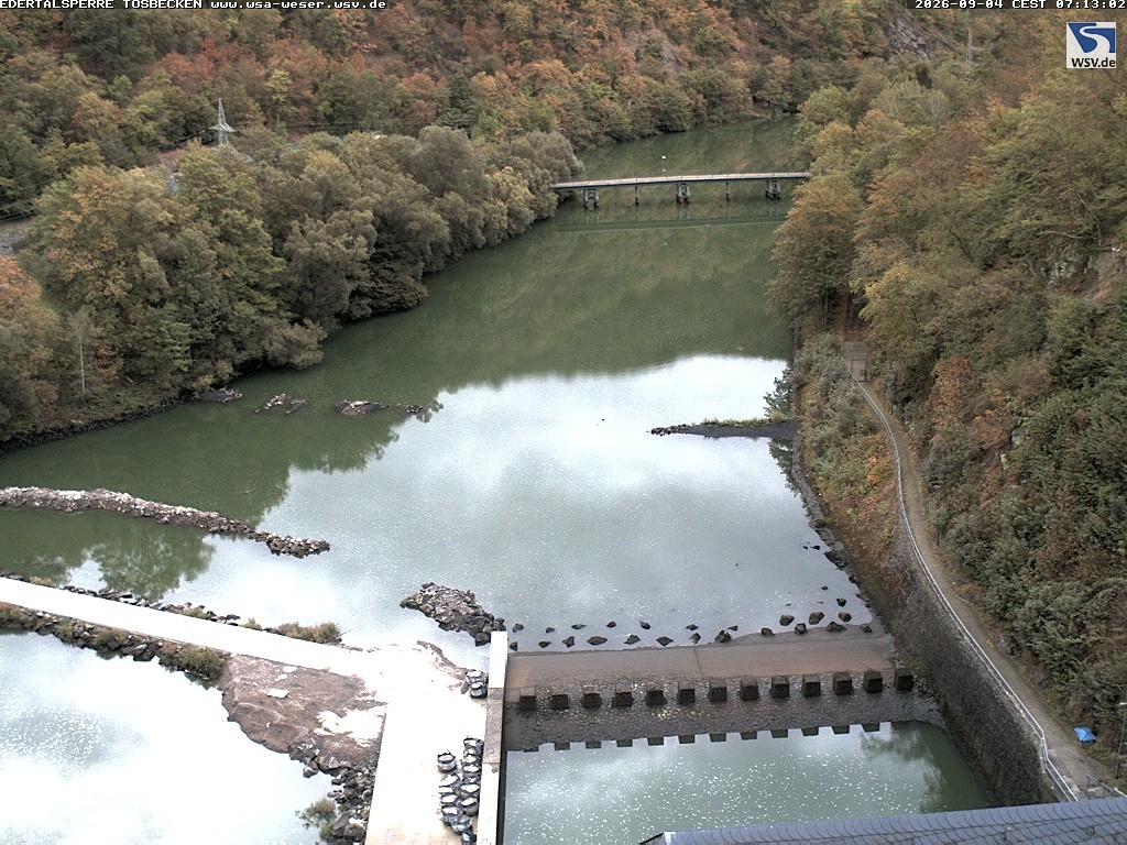 Archived image Webcam Lake Eder: Catch Basin