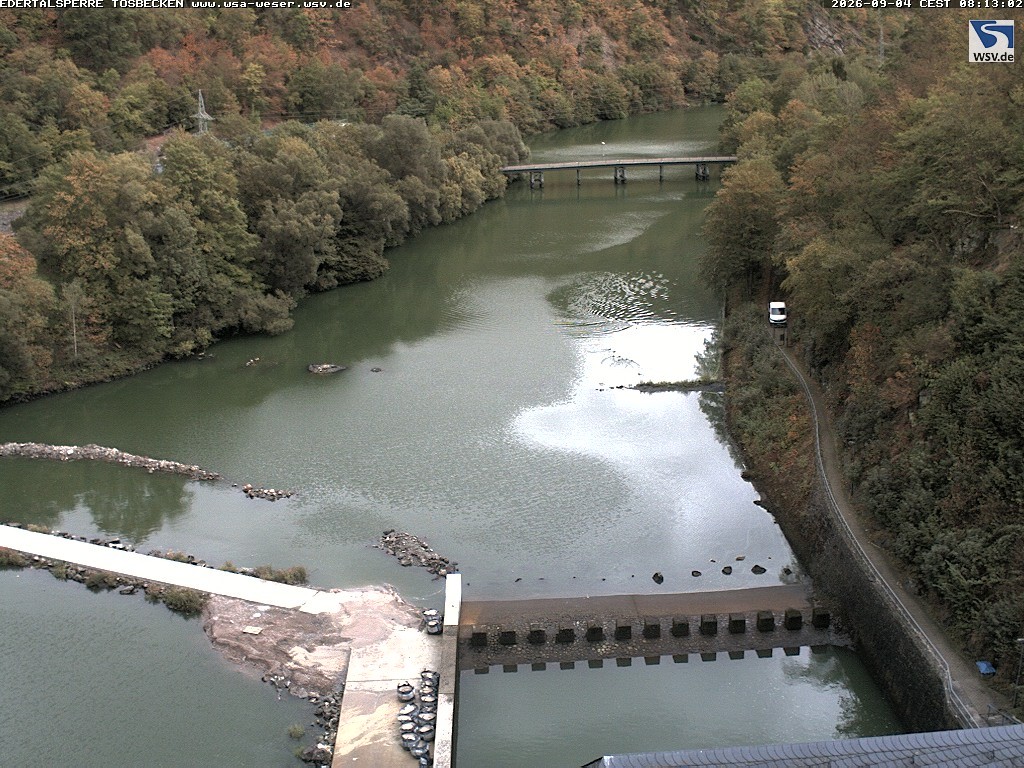 Archived image Webcam Lake Eder: Catch Basin