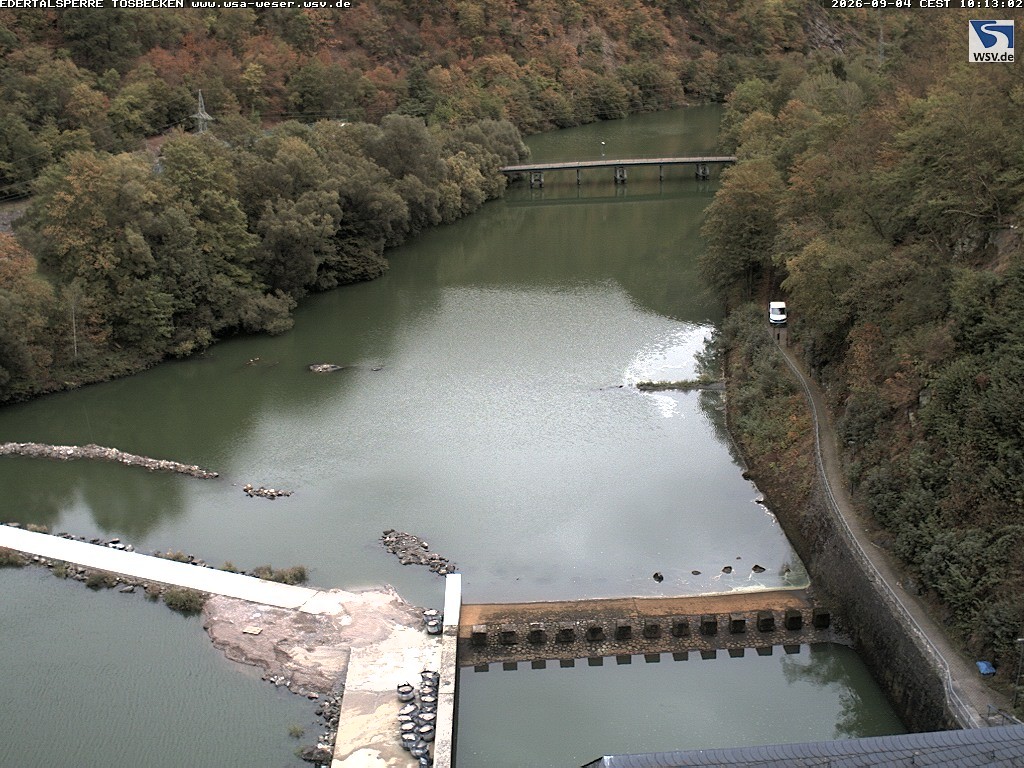 Archived image Webcam Lake Eder: Catch Basin