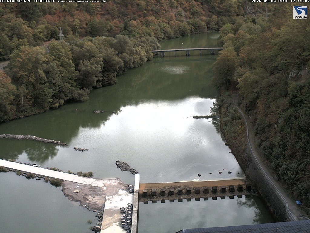 Archived image Webcam Lake Eder: Catch Basin