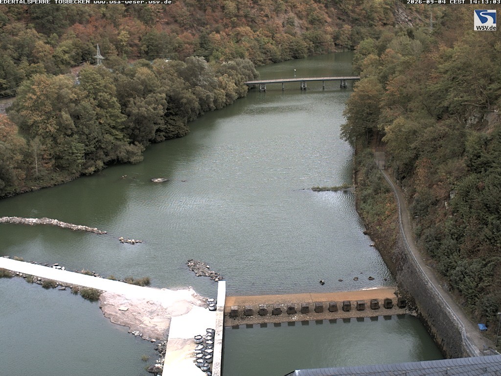 Archived image Webcam Lake Eder: Catch Basin