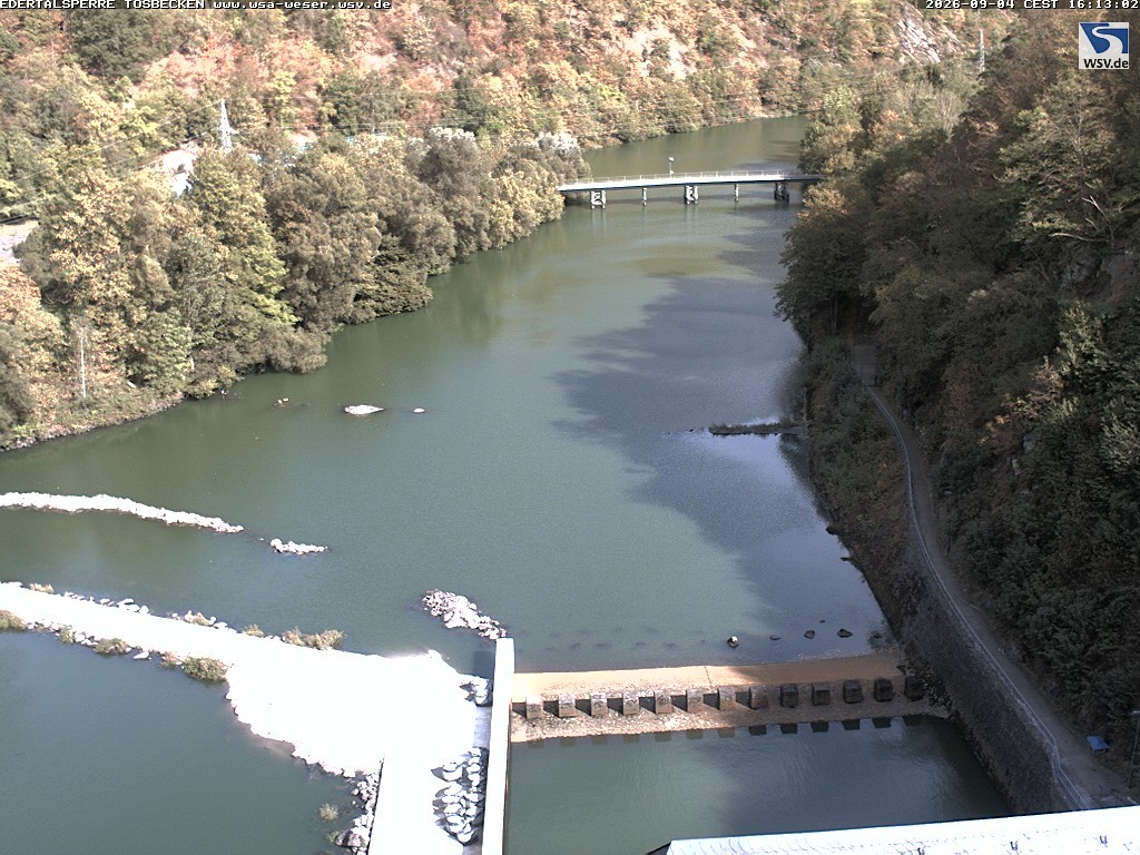 Archived image Webcam Lake Eder: Catch Basin