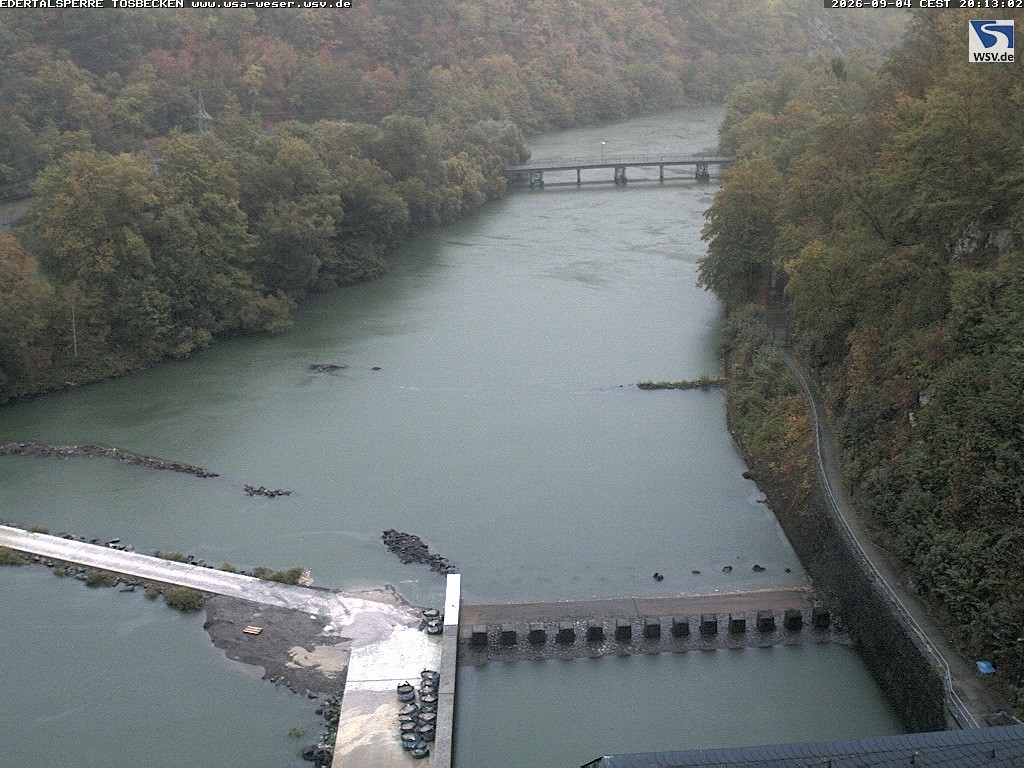Archived image Webcam Lake Eder: Catch Basin