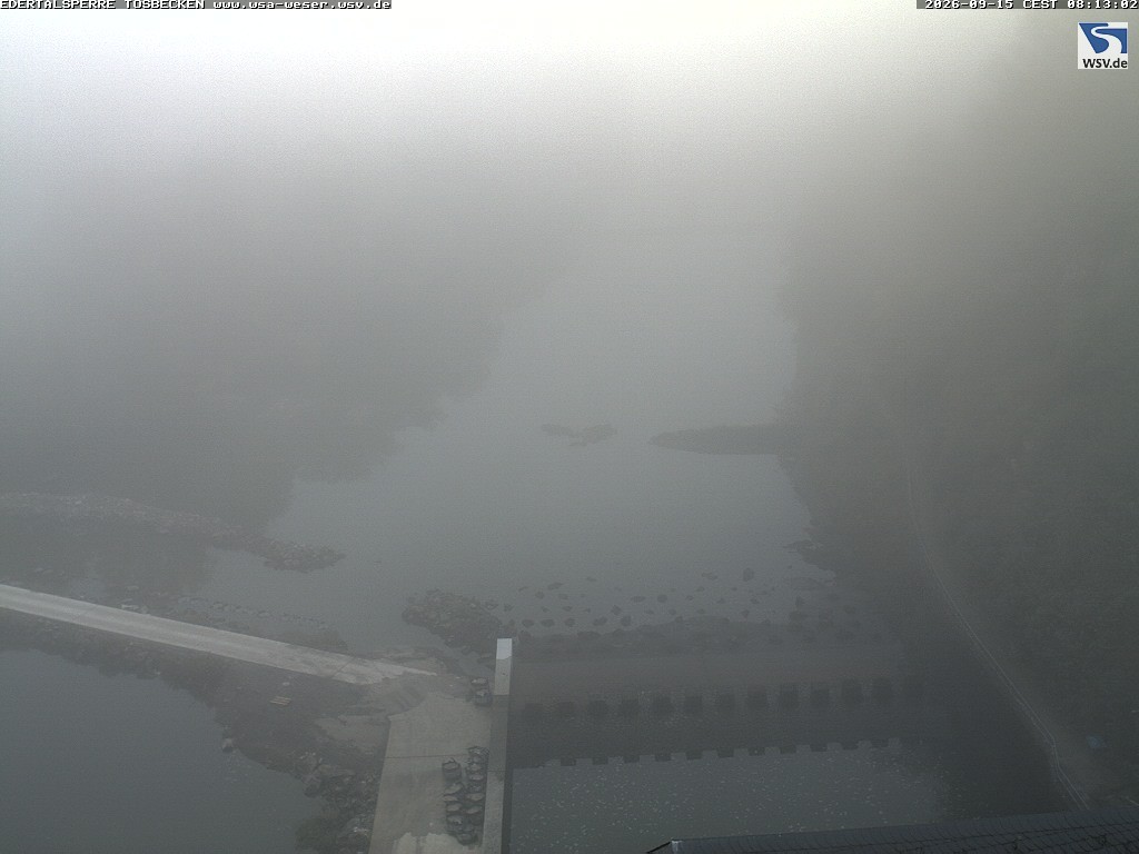 Archived image Webcam Lake Eder: Catch Basin