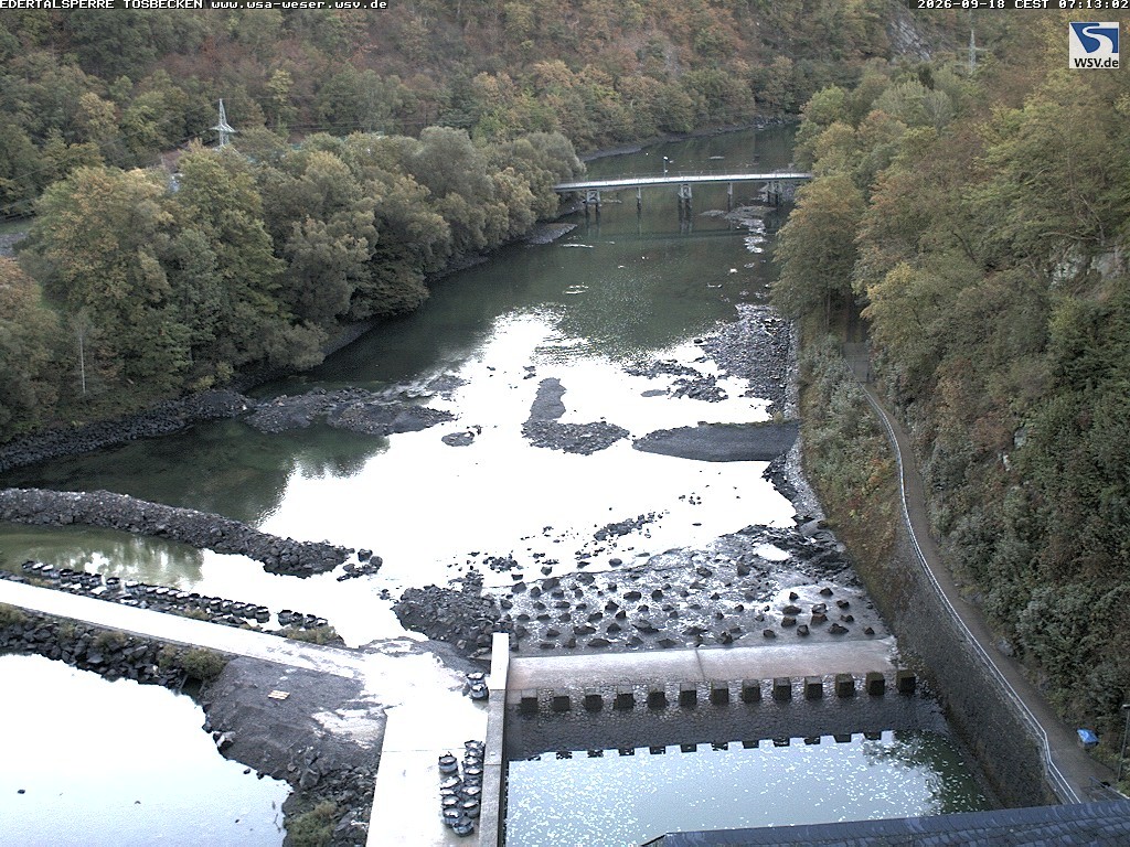 Archiv Foto Edertalsperre: Webcam Tosbecken