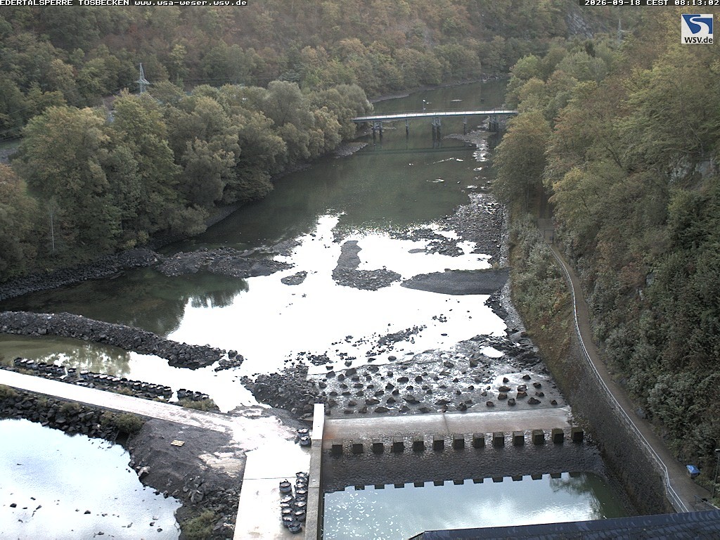 Archiv Foto Edertalsperre: Webcam Tosbecken