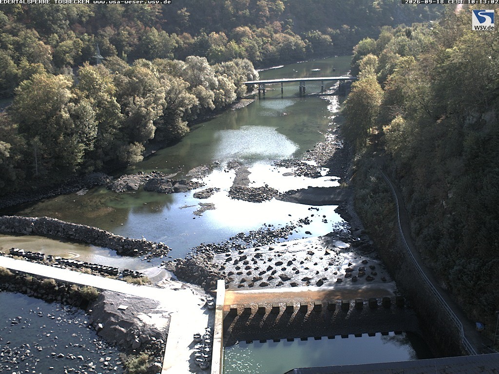 Archiv Foto Edertalsperre: Webcam Tosbecken