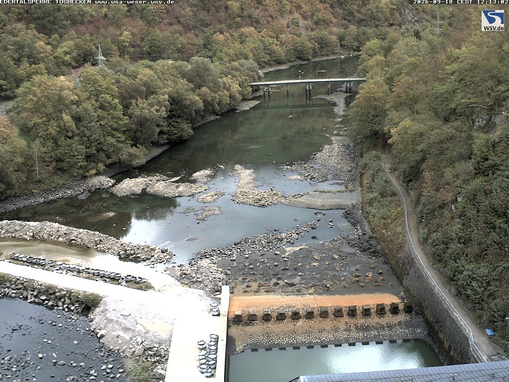 Archiv Foto Edertalsperre: Webcam Tosbecken