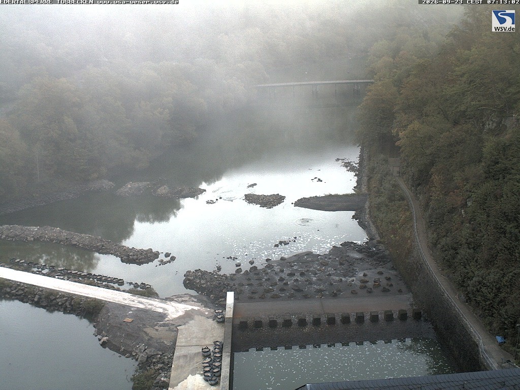 Archiv Foto Edertalsperre: Webcam Tosbecken