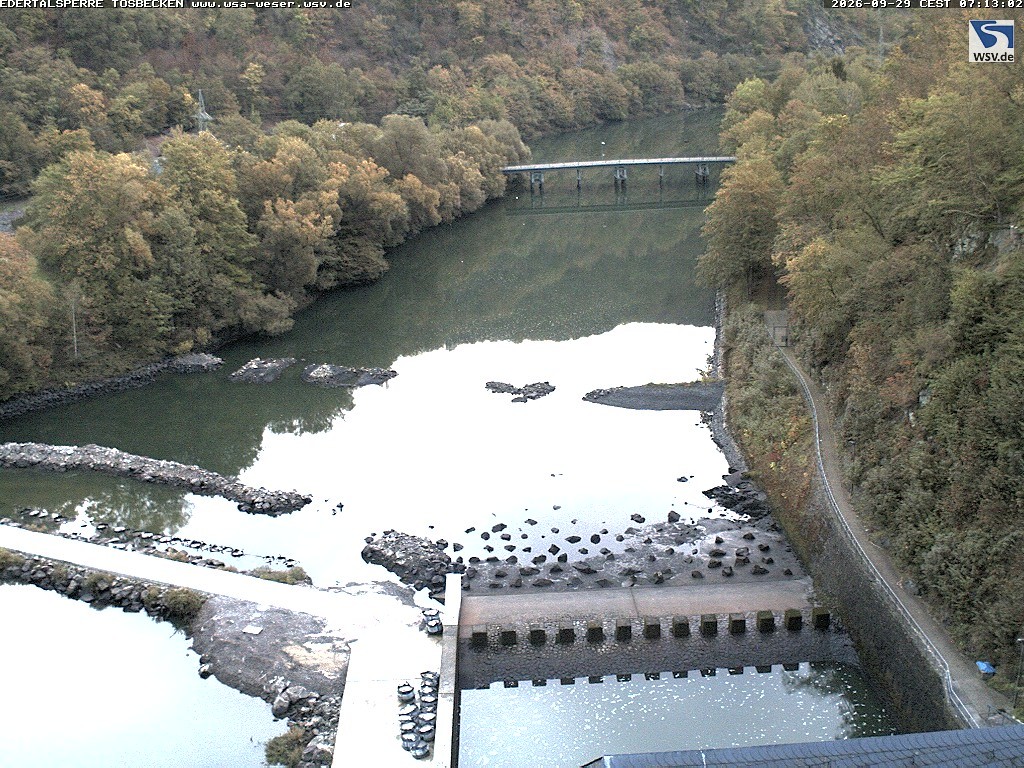 Archiv Foto Edertalsperre: Webcam Tosbecken