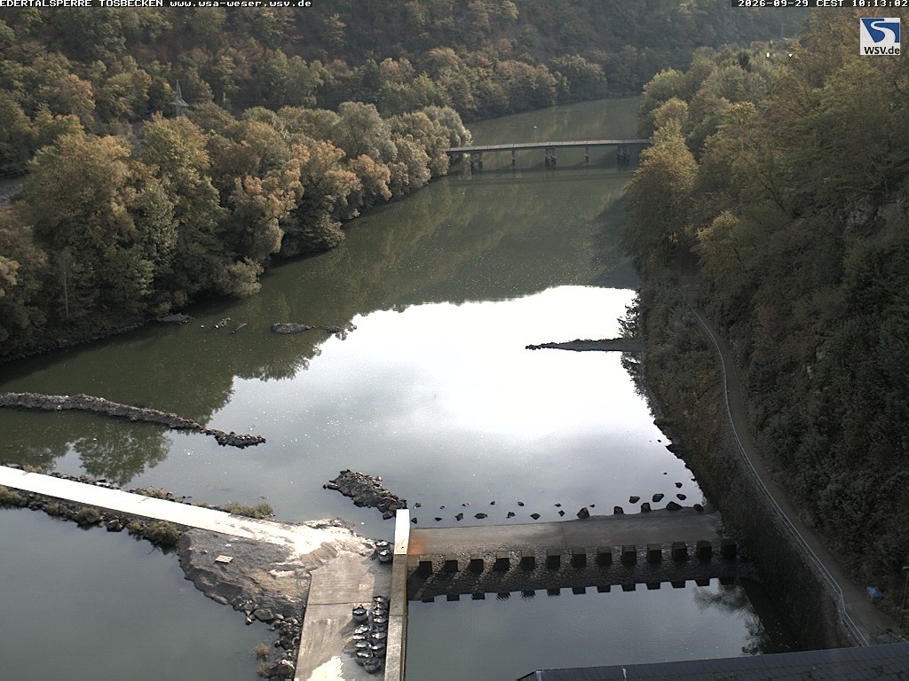 Archiv Foto Edertalsperre: Webcam Tosbecken
