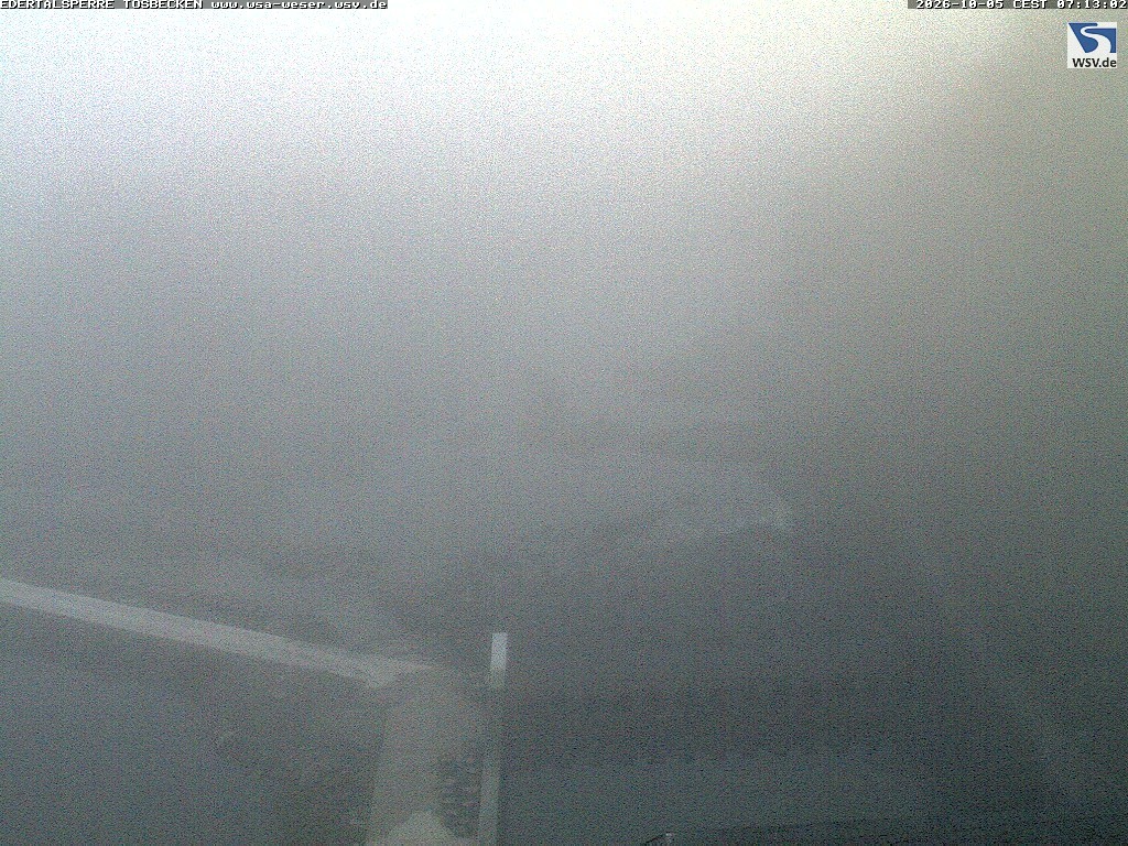 Archiv Foto Edertalsperre: Webcam Tosbecken