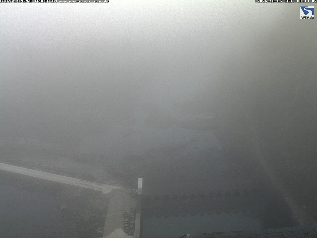 Archiv Foto Edertalsperre: Webcam Tosbecken