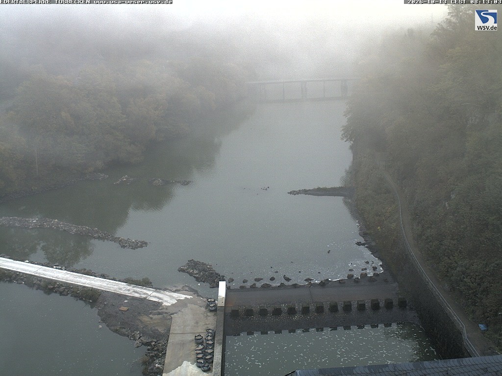 Archiv Foto Edertalsperre: Webcam Tosbecken