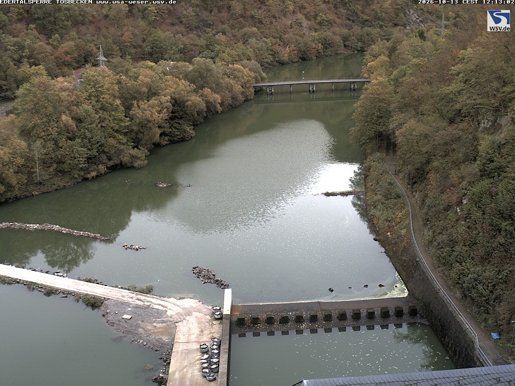 Archiv Foto Edertalsperre: Webcam Tosbecken