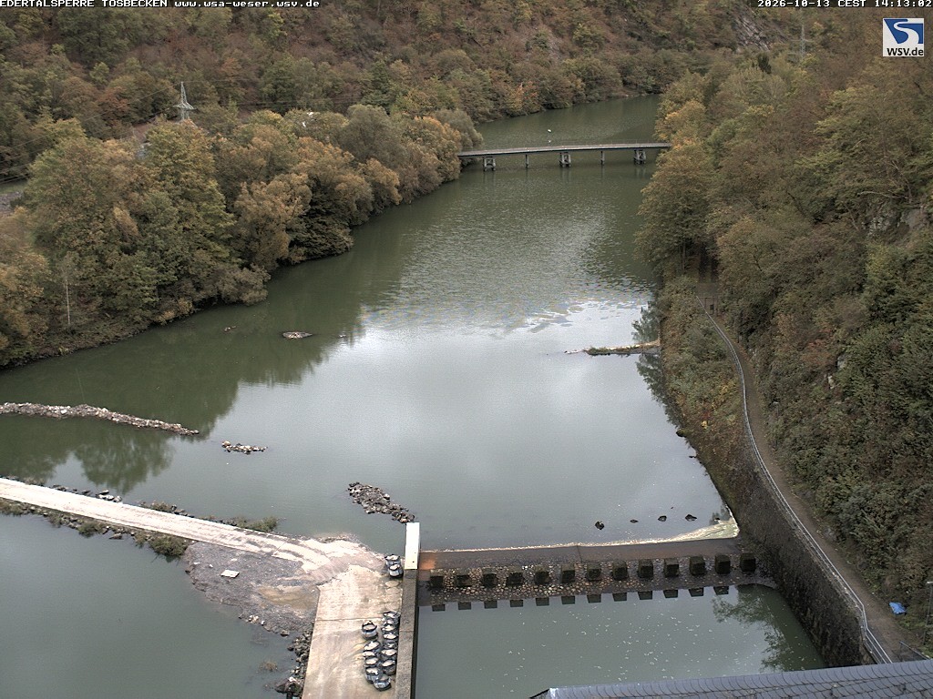 Archiv Foto Edertalsperre: Webcam Tosbecken