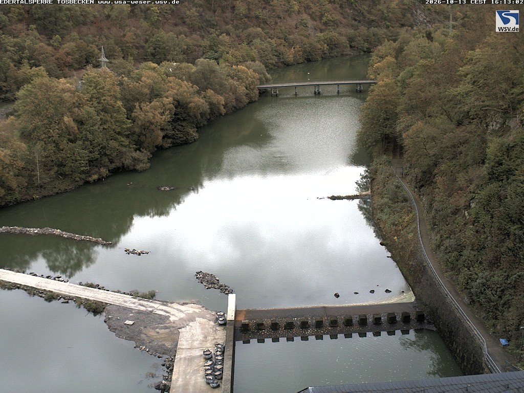 Archiv Foto Edertalsperre: Webcam Tosbecken