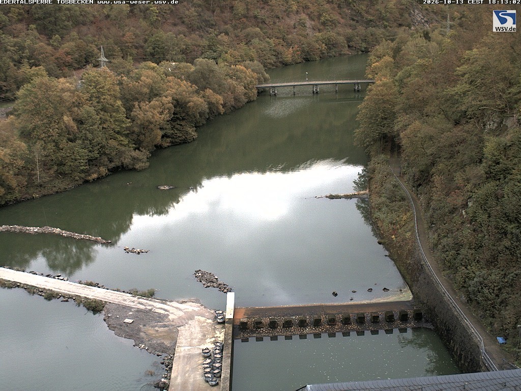 Archiv Foto Edertalsperre: Webcam Tosbecken