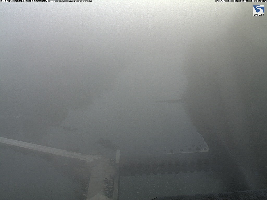 Archiv Foto Edertalsperre: Webcam Tosbecken