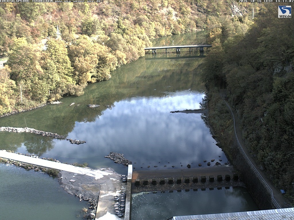 Archiv Foto Edertalsperre: Webcam Tosbecken