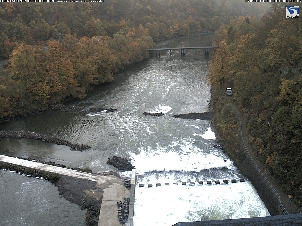 Archiv Foto Edertalsperre: Webcam Tosbecken