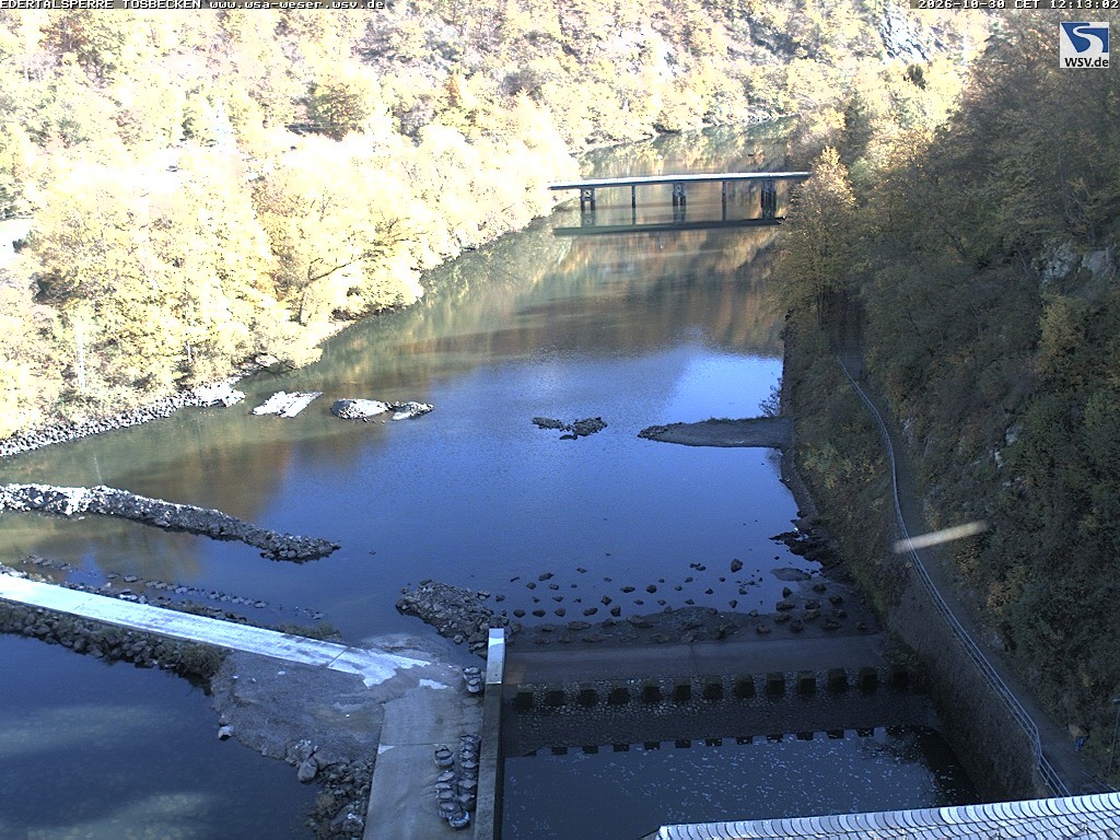 Archiv Foto Edertalsperre: Webcam Tosbecken