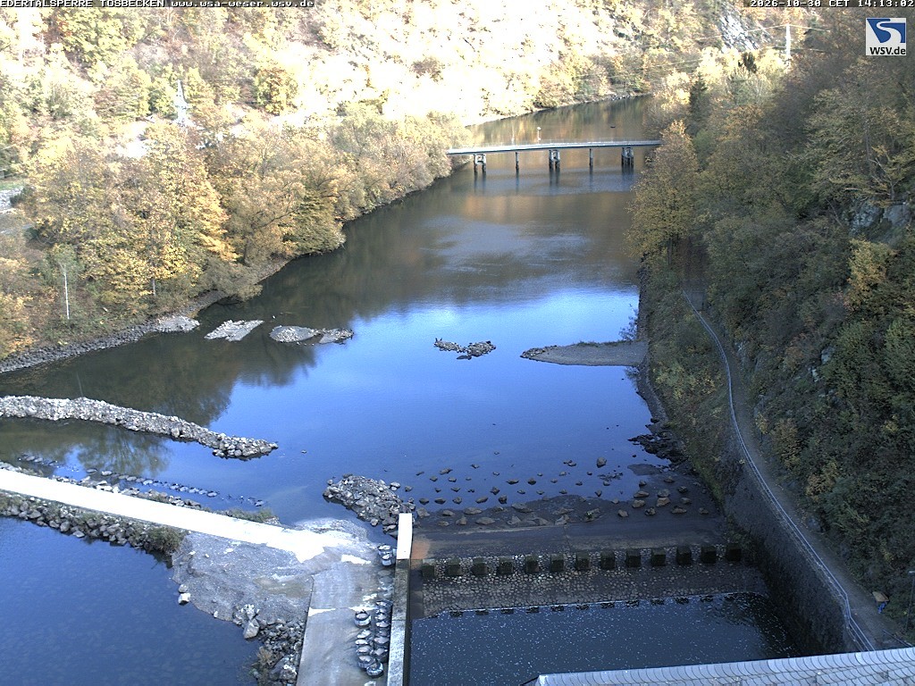 Archiv Foto Edertalsperre: Webcam Tosbecken