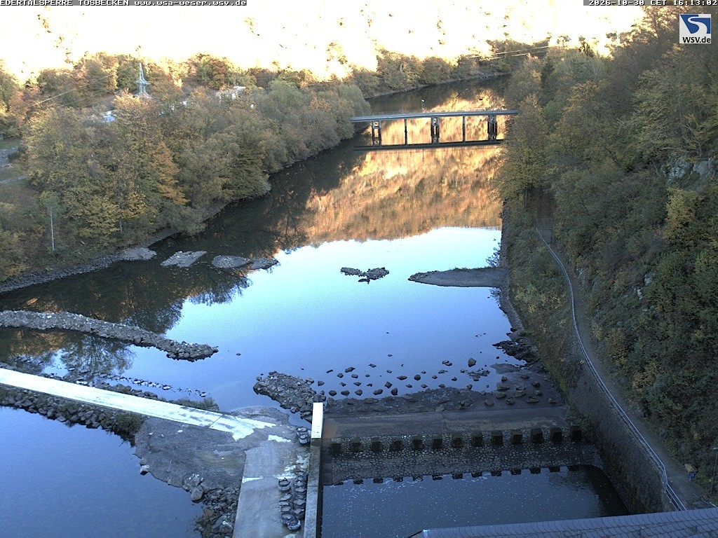 Archiv Foto Edertalsperre: Webcam Tosbecken