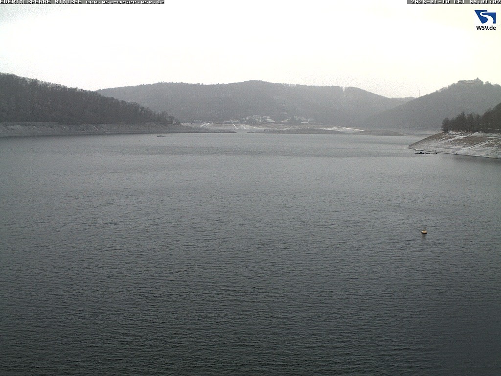 Archiv Foto Webcam Edertalsperre: Blick auf den Edersee