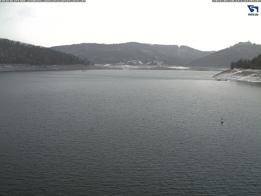 Archiv Foto Webcam Edertalsperre: Blick auf den Edersee