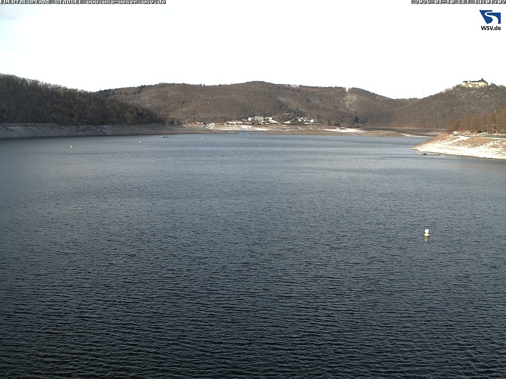 Archiv Foto Webcam Edertalsperre: Blick auf den Edersee
