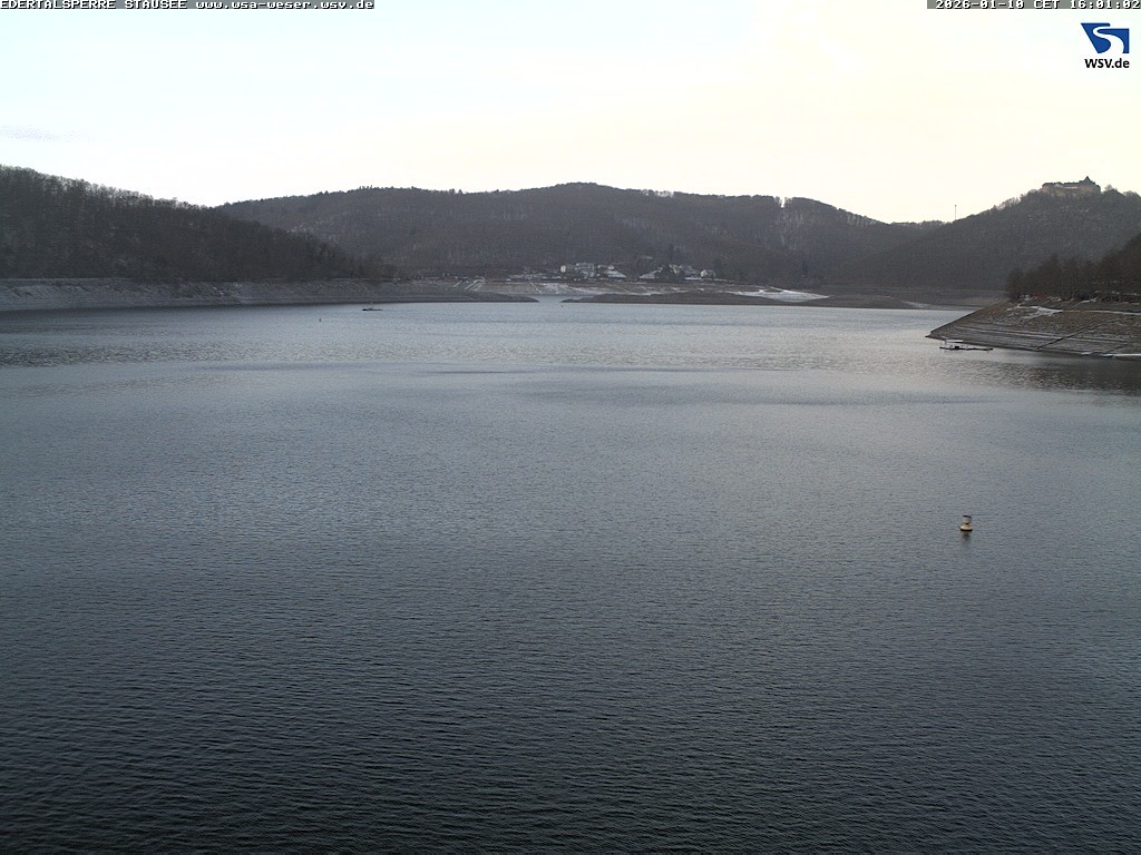 Archiv Foto Webcam Edertalsperre: Blick auf den Edersee