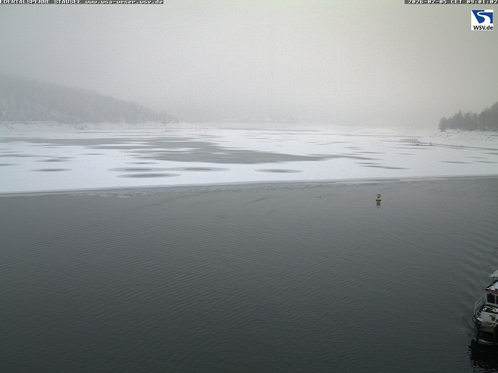 Archiv Foto Webcam Edertalsperre: Blick auf den Edersee